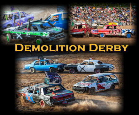 Demolition Derby at the Burnet County Rodeo Grounds